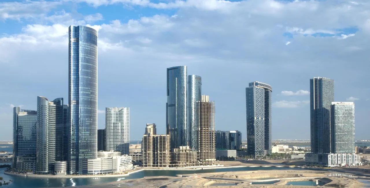 The towers of Al Reem Island in Abu Dhabi